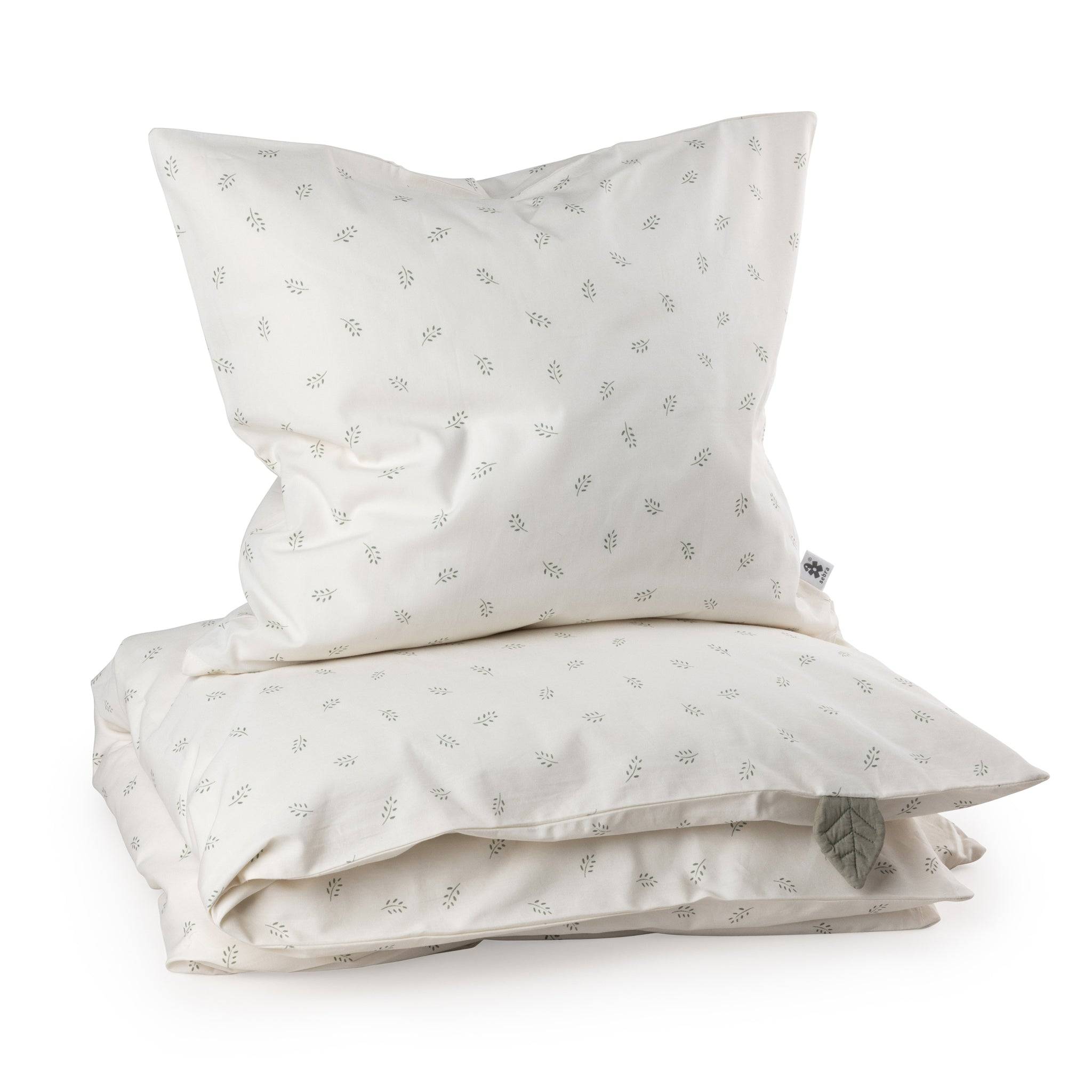 Percale Baby Sengetøj - Sebra Sleep - Sophora Leaves