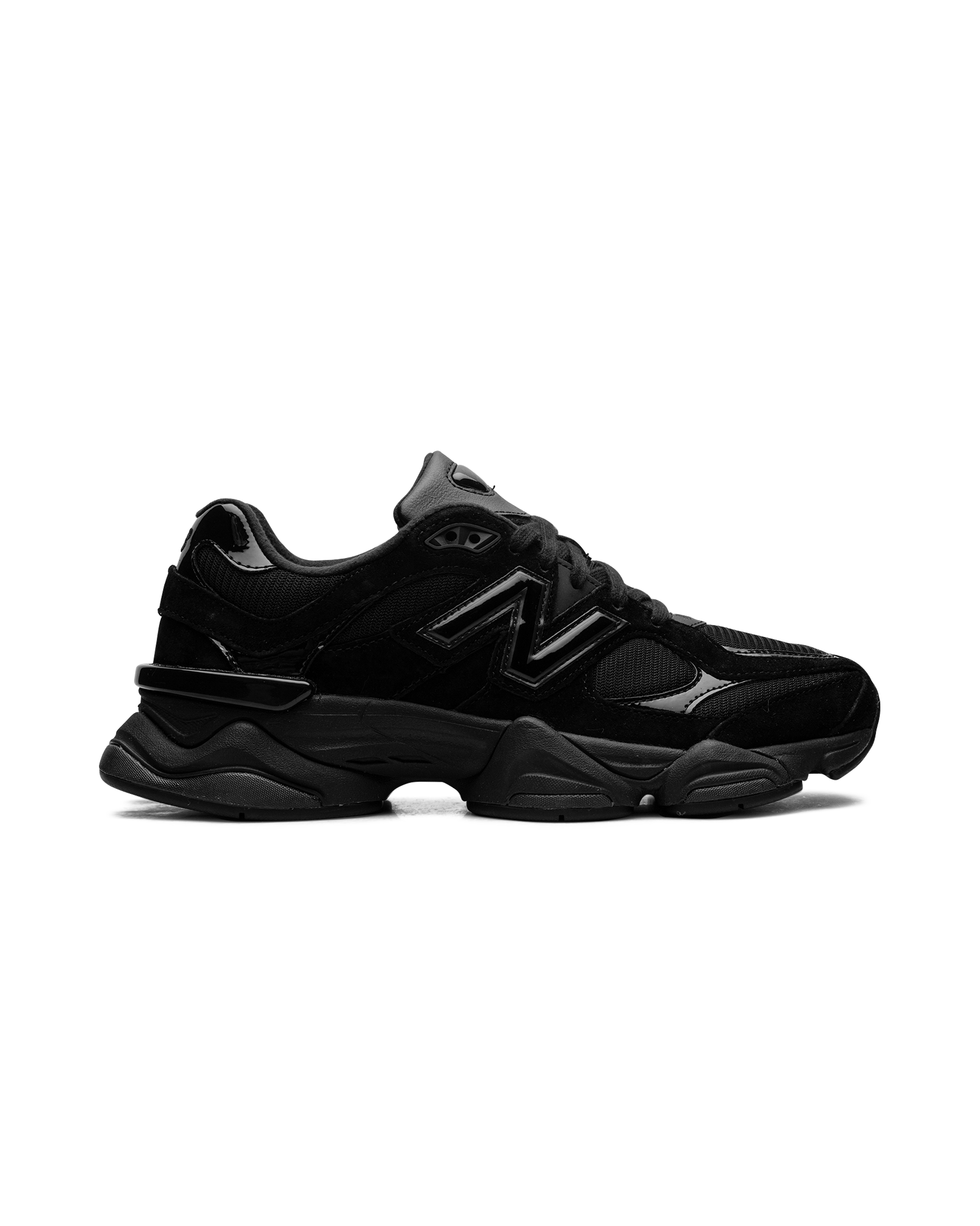 New Balance 9060 Triple Black Patent - 37.5