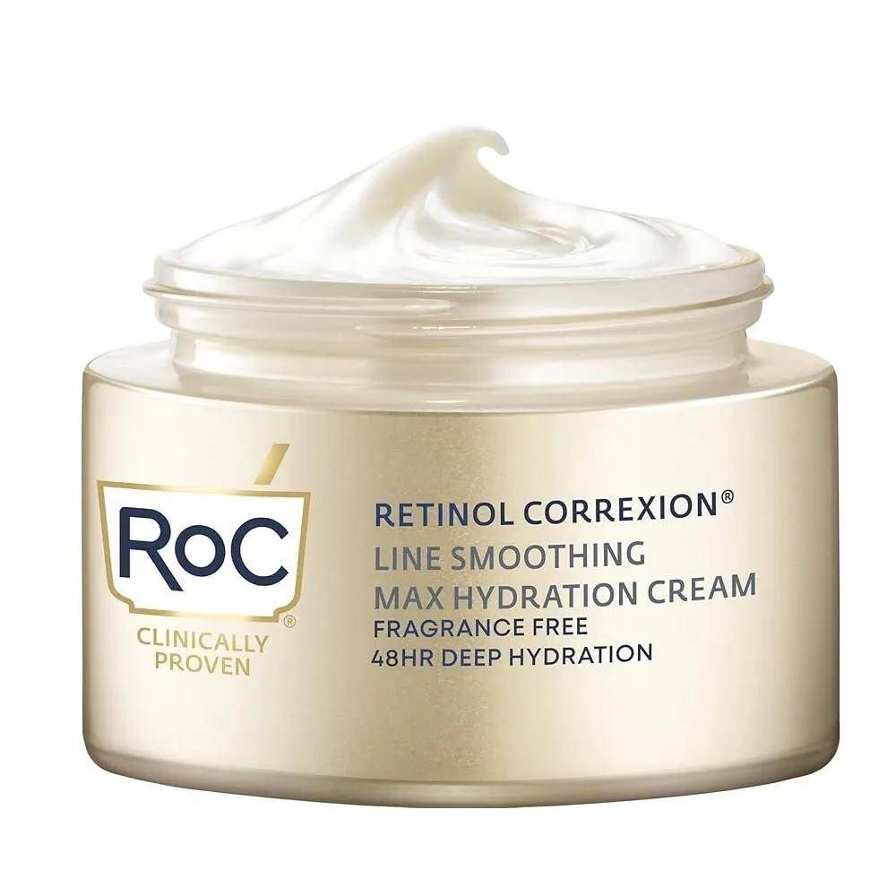 RoC Retinol Correction Linjeutjämnande Max Återfuktande Oparfymerad Kräm 48g beige
