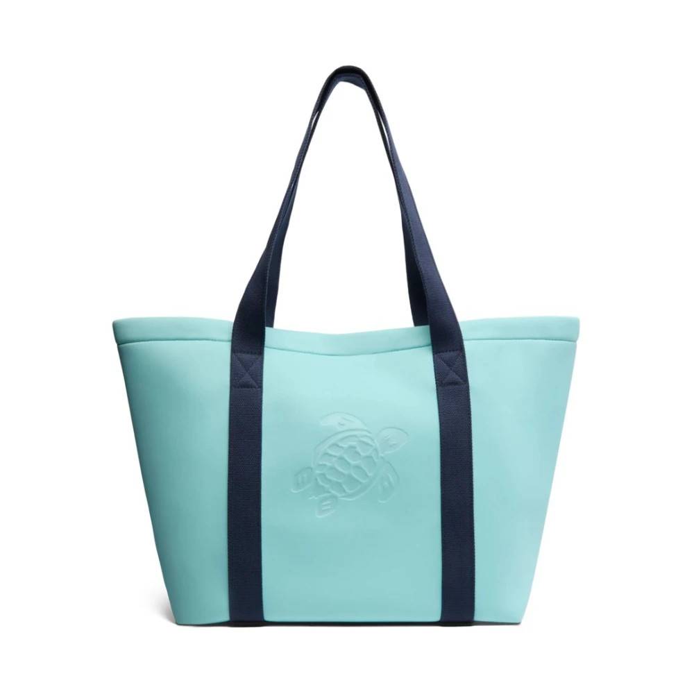 Vilebrequin Neopren Strandtaske Solid - Tasker - unisex - Blå - ONE SIZE - Bomuld