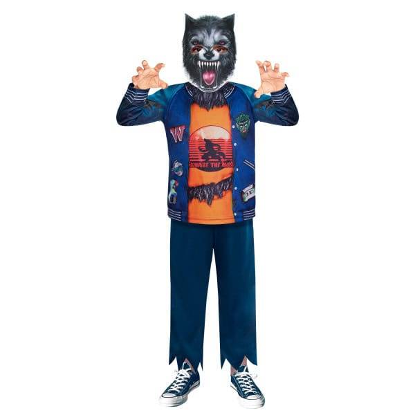 Halloween Månvarg Maskeraddräkt 8-10 år