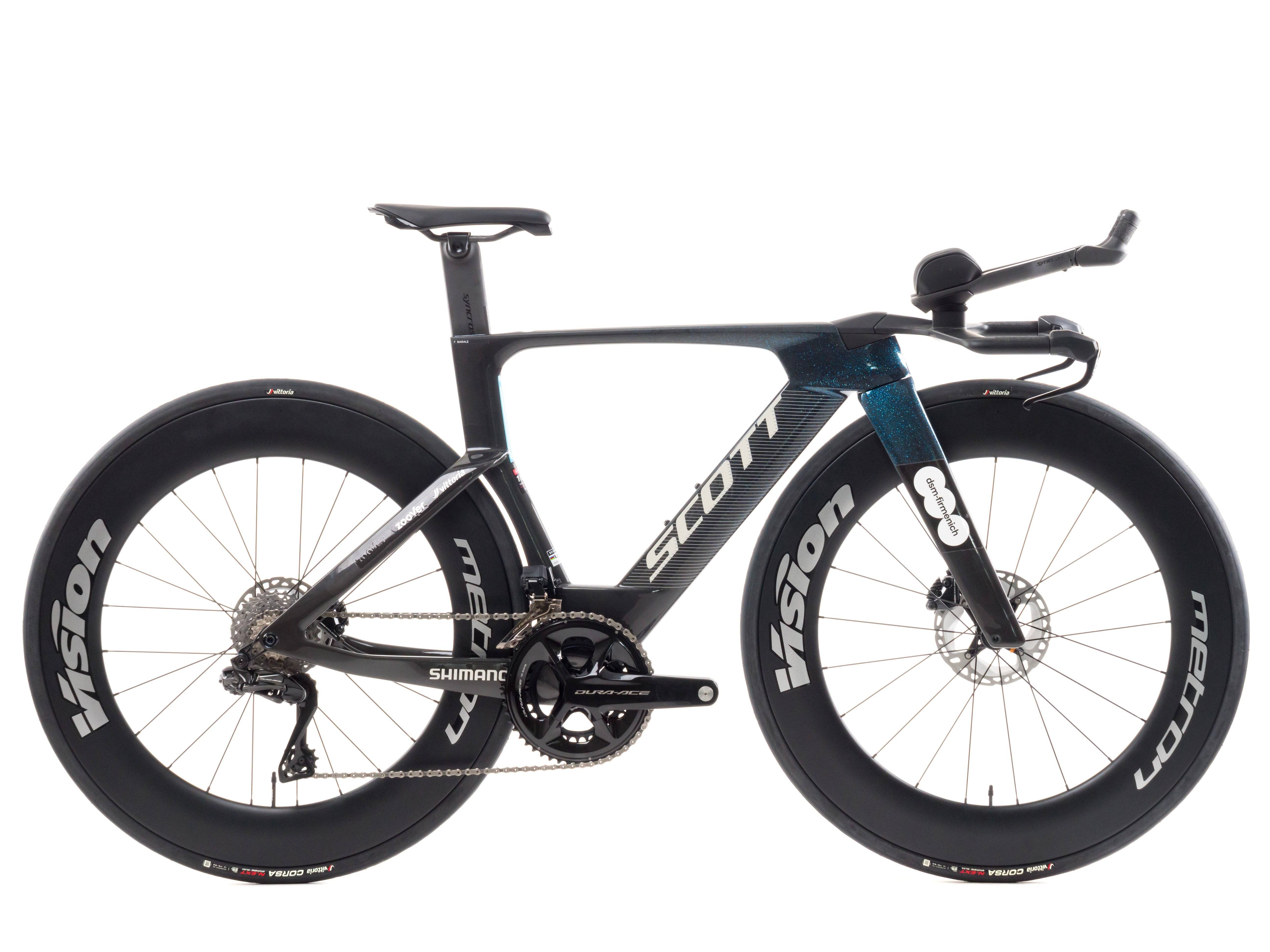 Scott Plasma RC TT 2023 Team DSM-Fiermenich PostNL F. Barale size S Shimano Dura-Ace DI2 R9270 2x12s - 002 / S / Gray/Blue