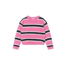 The New TNPalmina Knit Pullover Ibis Rose Striped Ibis Rose Striped 9-10 Y  Rosa  9-10 år  kvinna