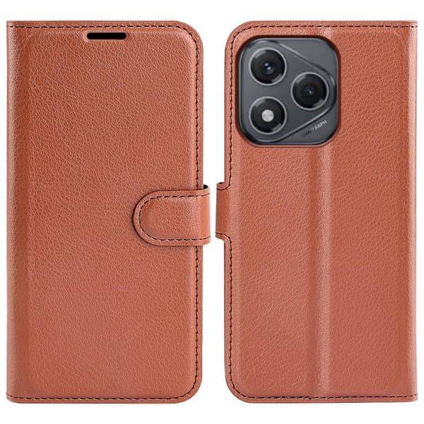Honor 400 Smart Fodral Litchi Läder Brun