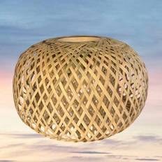 Traditionell kinesisk bambu-lampskärm, utan glödlampa eller sladd. Lämplig för att byta ut gamla lampskärmar i vintagerestauranger, tesalonger, privat