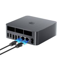 Beelink Ryzen 7735HS mini power 24GB DDR5 RAM 500GB SSD small pc up to dual upgraded cold air 2 screens simultaneous pc, built-in M.2 PCle4.0 4.75GHz