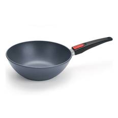 Wok DIAMOND LITE 26 CM, aftageligt håndtag, titanium, WOLL