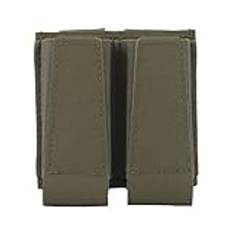 For Militära Bältesbärare Jakt Airsoft Hölster Open Top Molle Dubbel 9MM Mag Påse,Taktisk Molle Pistol Magazine Pouch(RG)