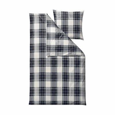 SKAGEN living Flonel Sengesæt - B 140 x L 200 cm - Bomuldsflonél - Blå