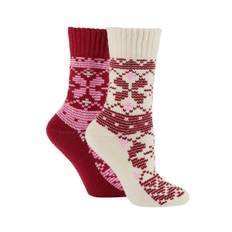 Wild Feet Wild Feet Chunky Fairisle termosokker 2 pakke
