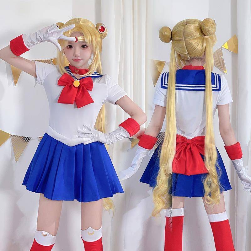 Halloween Kostym Vatten Is Månklänning Sailor Moon Hare Sailor Kostym Cosplay 170cm gray