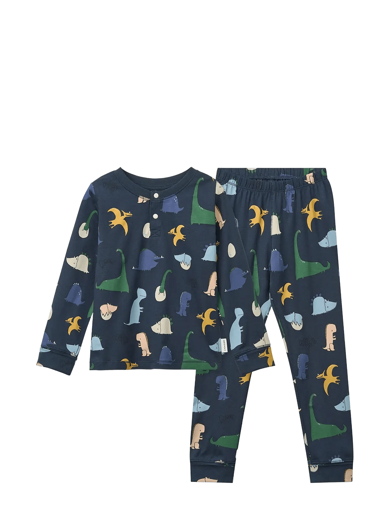 Liewood Wilhelm Grow Printed Pyjamas Set - Navy - 98/104