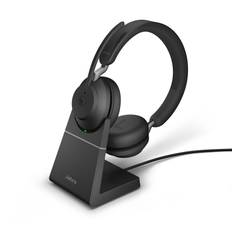 Jabra Evolve2 65 LINK380A UC Stereo med laddställ svart