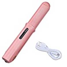 BODYA 2-i-1 trådlös hårlockare USB-laddningsbar trådlös plattång keramik skena 3 temperatur LCD-skärm