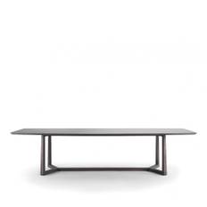 Flexform - Gipsy Bord, Ø 160 cm, Ram Canaletto Valnöt, Skiva Rosa - Matbord - Antonio Citterio - Rosa - Trä