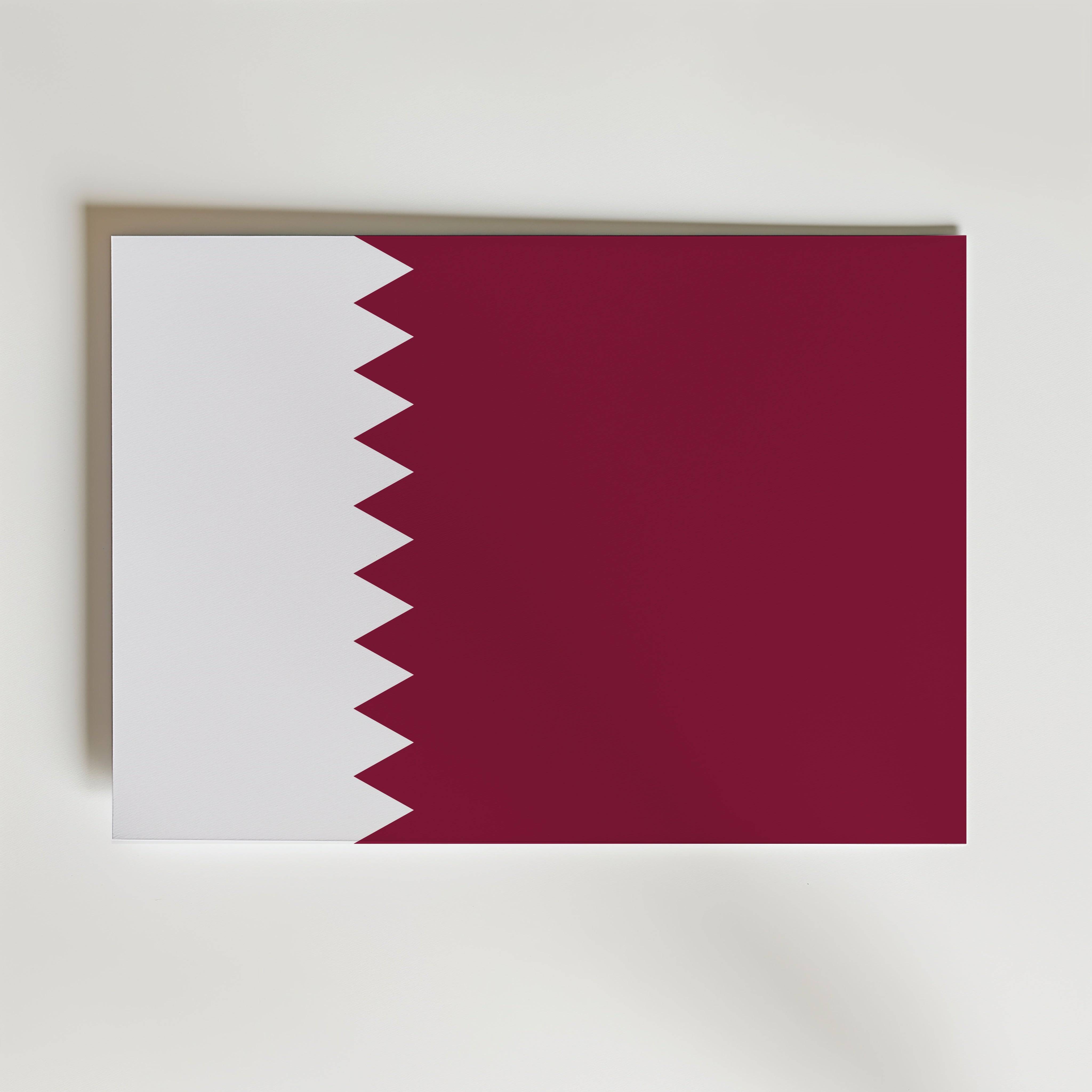 Qatar National Flag Poster - Poster 100x70 cm