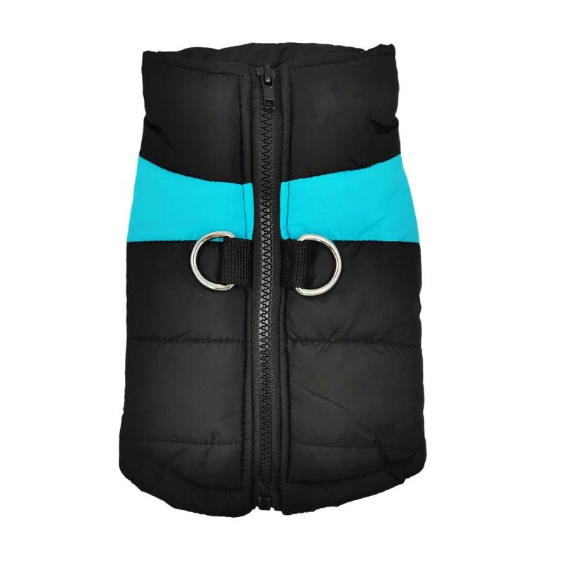 Warm Waterproof Dog Vest Jacket for Medium to Large Dogs - Blue / 6XL-suit 30-39kg / SPC (6XL-suit 30-39kg)