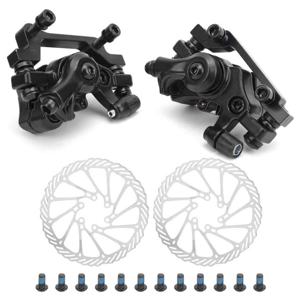 Mekanisk skivebremse til mountainbikes Universal mekanisk skivebremse foran og bagpå Høj kvalitet i aluminiumslegering med kompakt struktur.