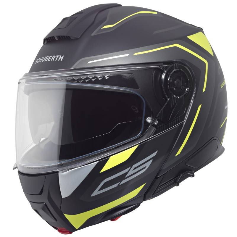 Schuberth C5 Omega Yellow Flip-Up MC Hjelm 2XL