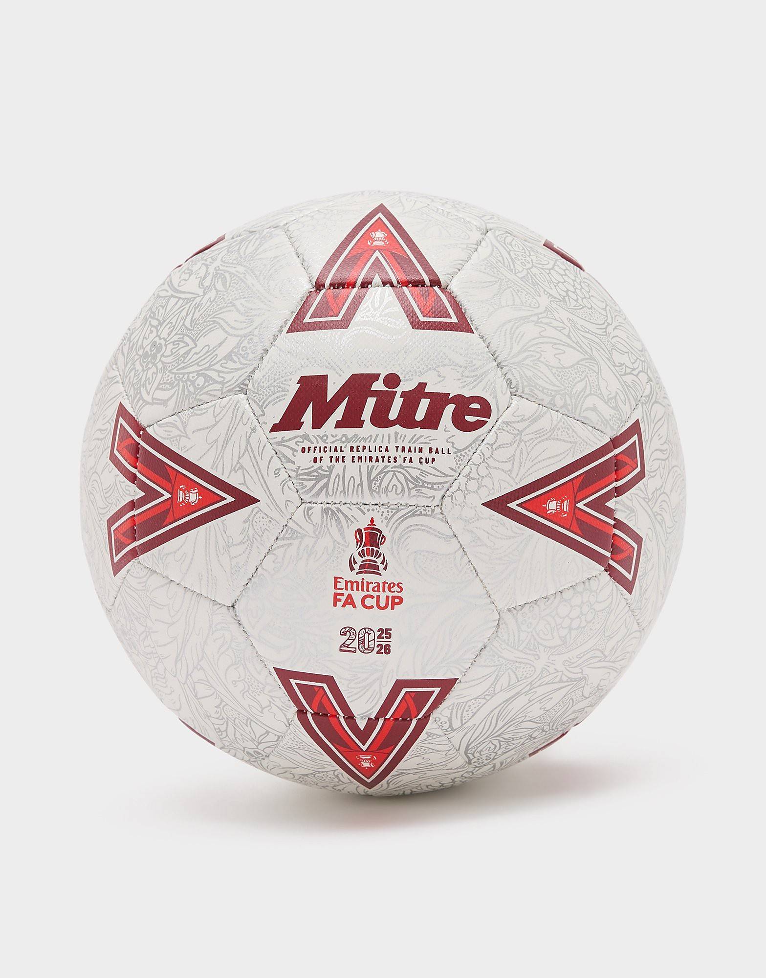 Mitre Emirates FA Cup 2025/26 Training Football, Hvid
