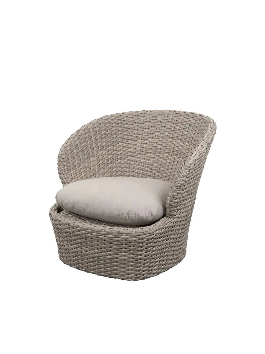 Coast Loungestol med. Swivel, sand fra Cane-line Sand, Cane-line Natté - Jacobsen Plus