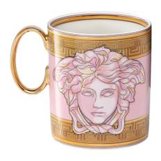 Versace, Home, unisex, ONE Size, Rosa Glas med Handtag