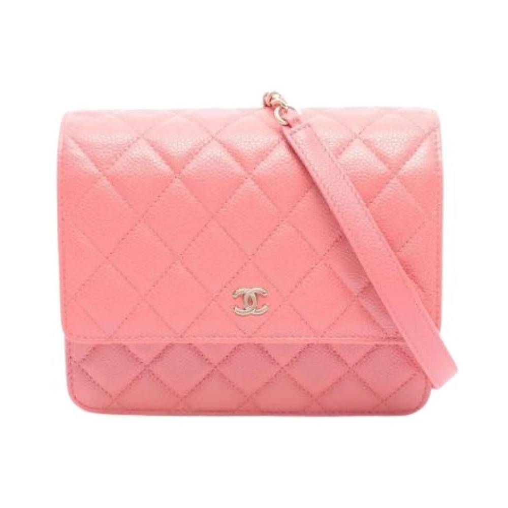 Chanel Vintage Pre-owned Matelasse A84310 Håndtaske - Vintage - Dame - Lyserød - ONE SIZE - Uld