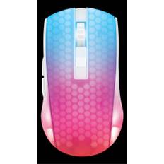 Deltaco Gaming mus trådlös semi-transparent med RGB LED - Vit