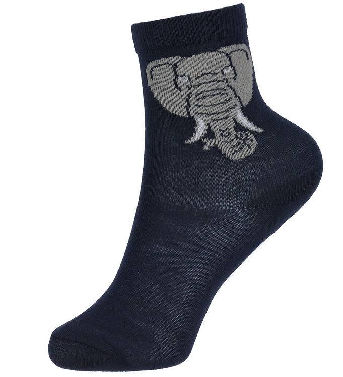 DYR-Cph Strømper - DYRGalop - Navy Elefant - DYR - 25/28 - Strømper