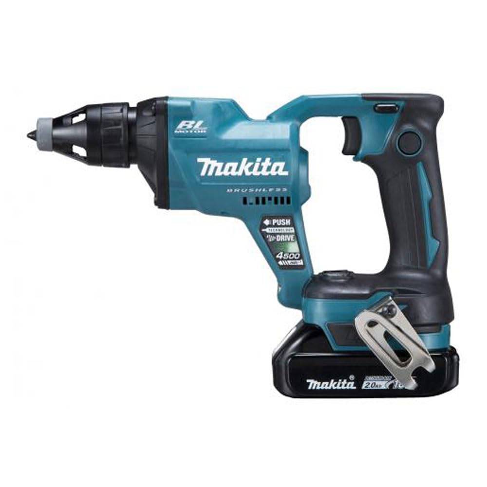 Makita uppladdningsbar skruvmejsel 18V2Ah 2 fodral ingår FS455DRAX Batterier, laddare,