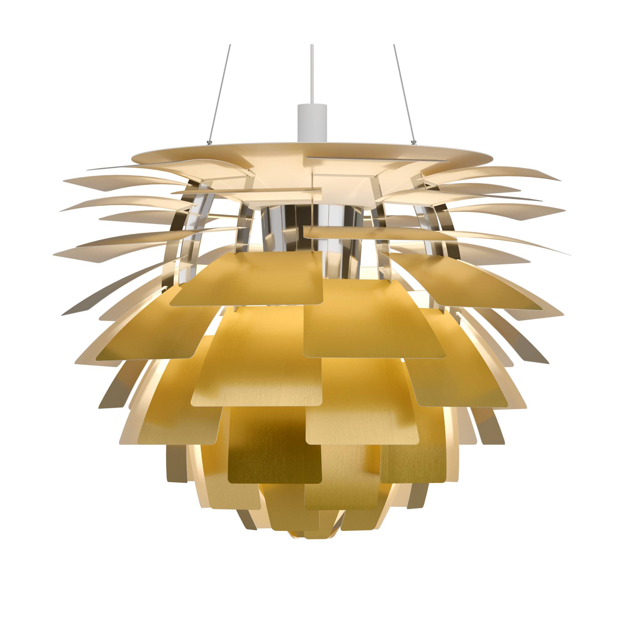 PH Artichoke Pendel Ø480 mm. Messing/Krom E27 fatning.