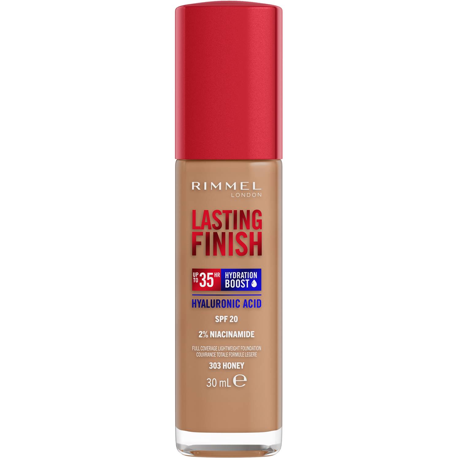 Rimmel London Clean Lasting Finish Foundation 303 Honey - 30 ml