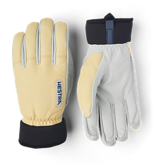 Hestra Army Leather Wool Terry -mitt - Natural Yellow (8)