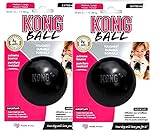 KONG Extrem boll hundleksak – medium/stor, svart x 2