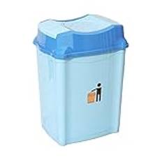 Utomhus Papperskorg Hushållens enkel vändbara papperskorg Avtagbar innerhink Köks badrumssoptunna inomhus och utomhus Universal Trädgårdssoptunna(50L,Blue)