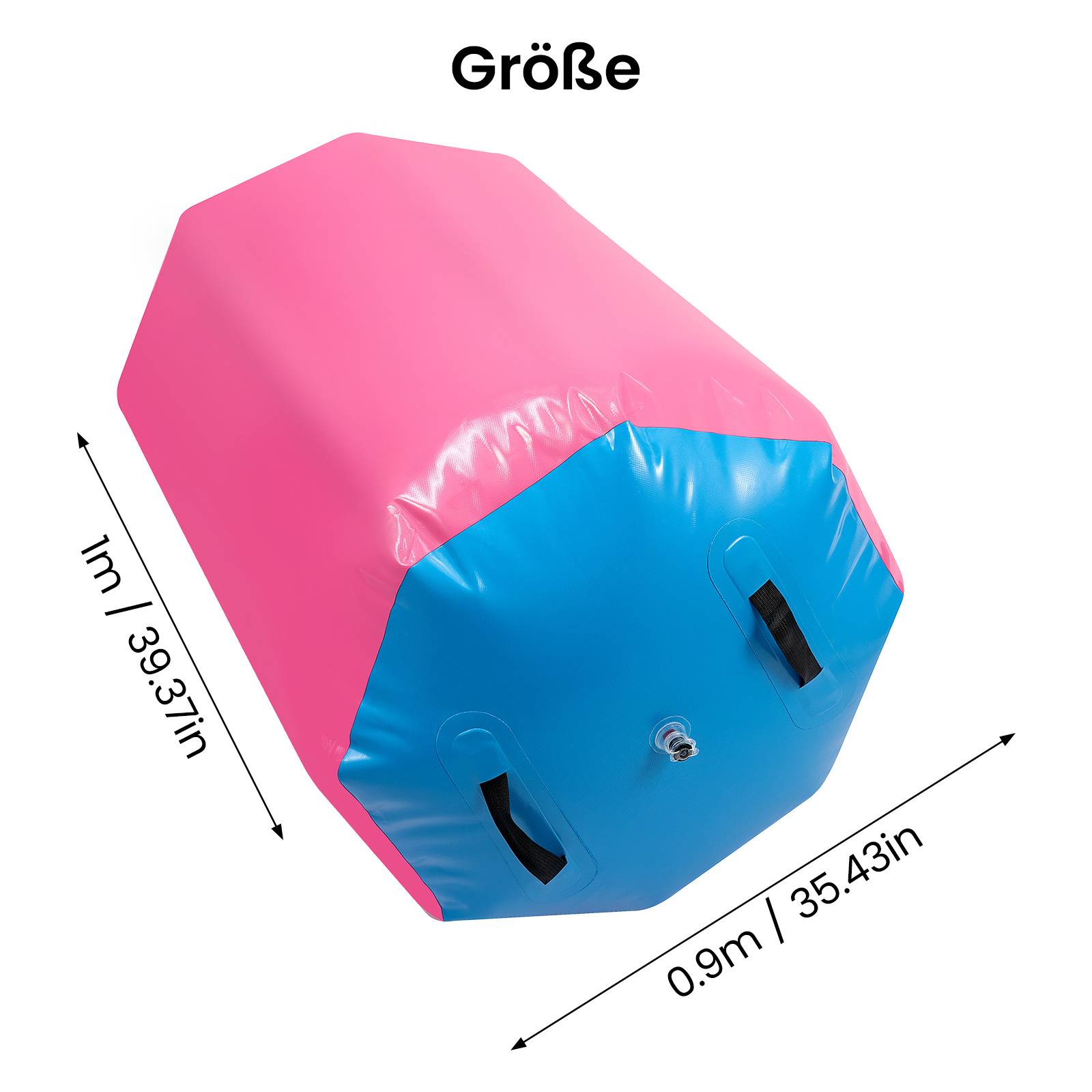 Inflatable Gymnastics Mat With Air Roller For Training, In Sizes 0.5 X 0.7 M, 0.6 X 0.8 M, 0.7 X 0.9 M, And 0.9 X 1 M, Made Of Pvc