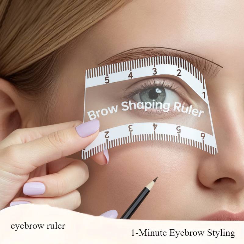 Reusable Eyebrow Stencil Kit With Eyelash Tool, Quick Shaping & Portable Design for Easy Eyebrow Drawing