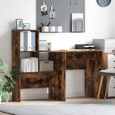 Skrivbord Rökfärgad ek 131.5 x 50 x 106.5 cm Konstruerat trä