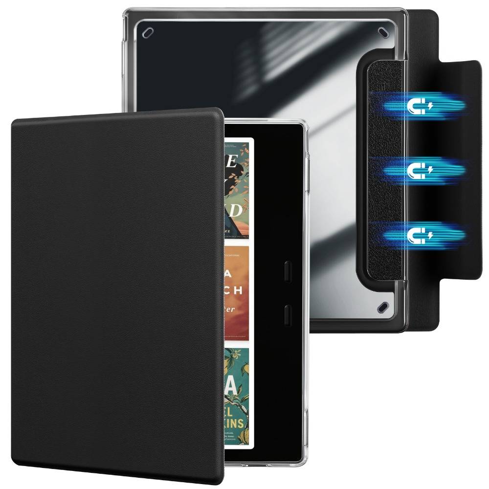 Case For Onyx Boox Go 7 Go Color 7" Gen 2 Leaf 3 C 2 Paga Raphael 2 Galileo 3, 7" eBook Flip Book Case Cover with Acrylic Back