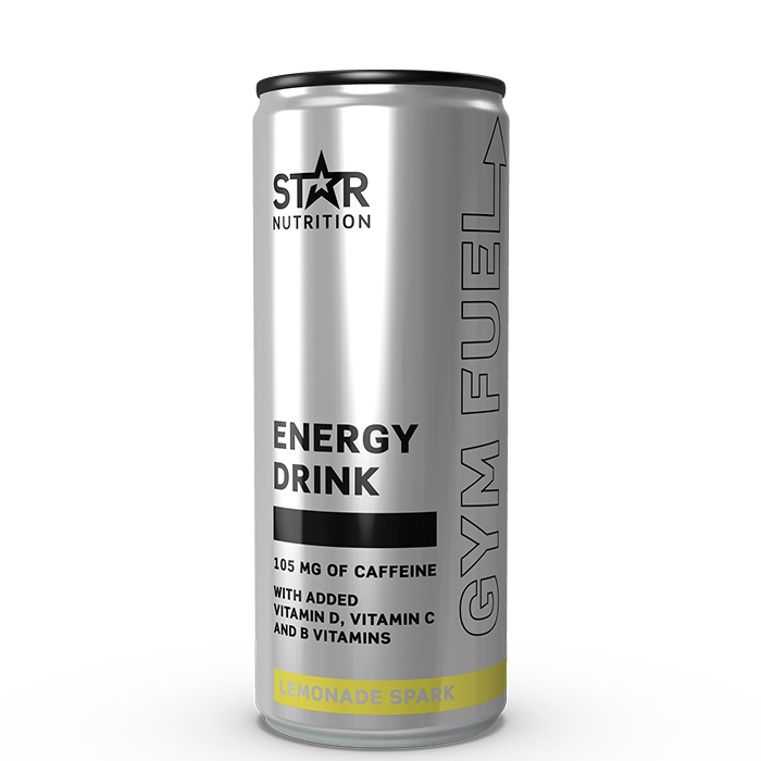 Energidrikk Star Nutrition Gym Fuel 330 ml, Lemonade Spark - Bodyman.dk