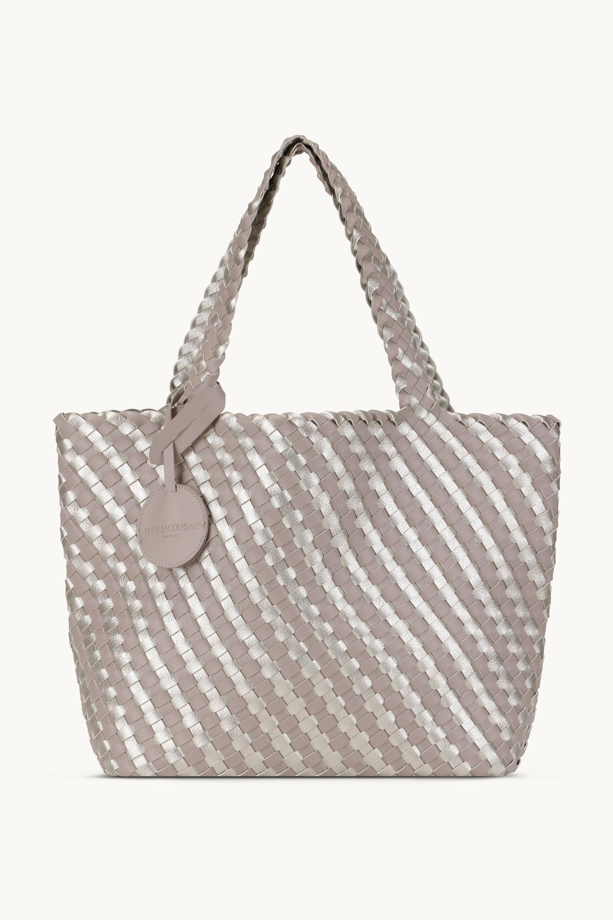 Tote Bag Flettet - Atmosphere Platin - OS