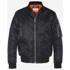 Schott Recycled Nylon MA-1 Bomberjakke Sort