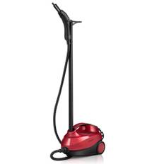Damprenser dampkost 2000W gulvdamprenser med 19 tilbehør rød
