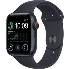 Apple Watch SE 44 mm (2022) | GPS + Cellular | Midnat | Sportsrem Midnight M/L