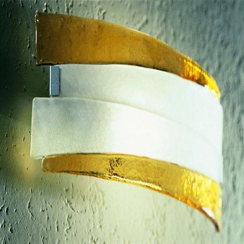 Riflessi 34 væglampe AV Mazzega - Amber glas