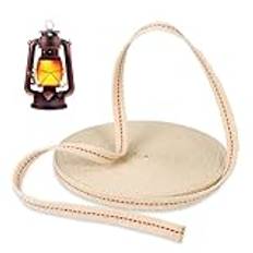 Fentar 10 m oljelampa veke, bomullsveke, oljelampa tallrik, 1,2 cm bred, ersättning för oljebrännare paraffin lampa fotogenlampa