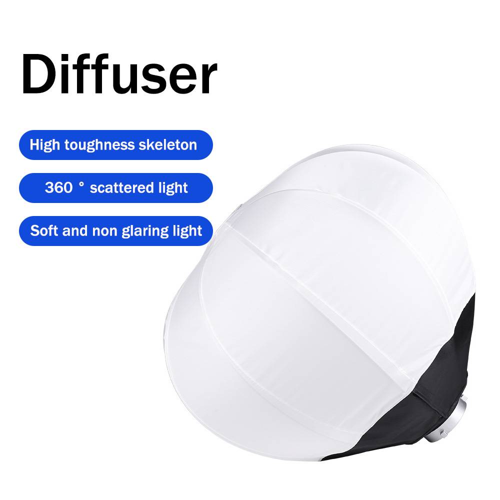 35cm Softbox Ball Sphere Diffuser Bowens Mount Photography Studio Kit Professional Softbox for Studio Photo Video Live Streaming
