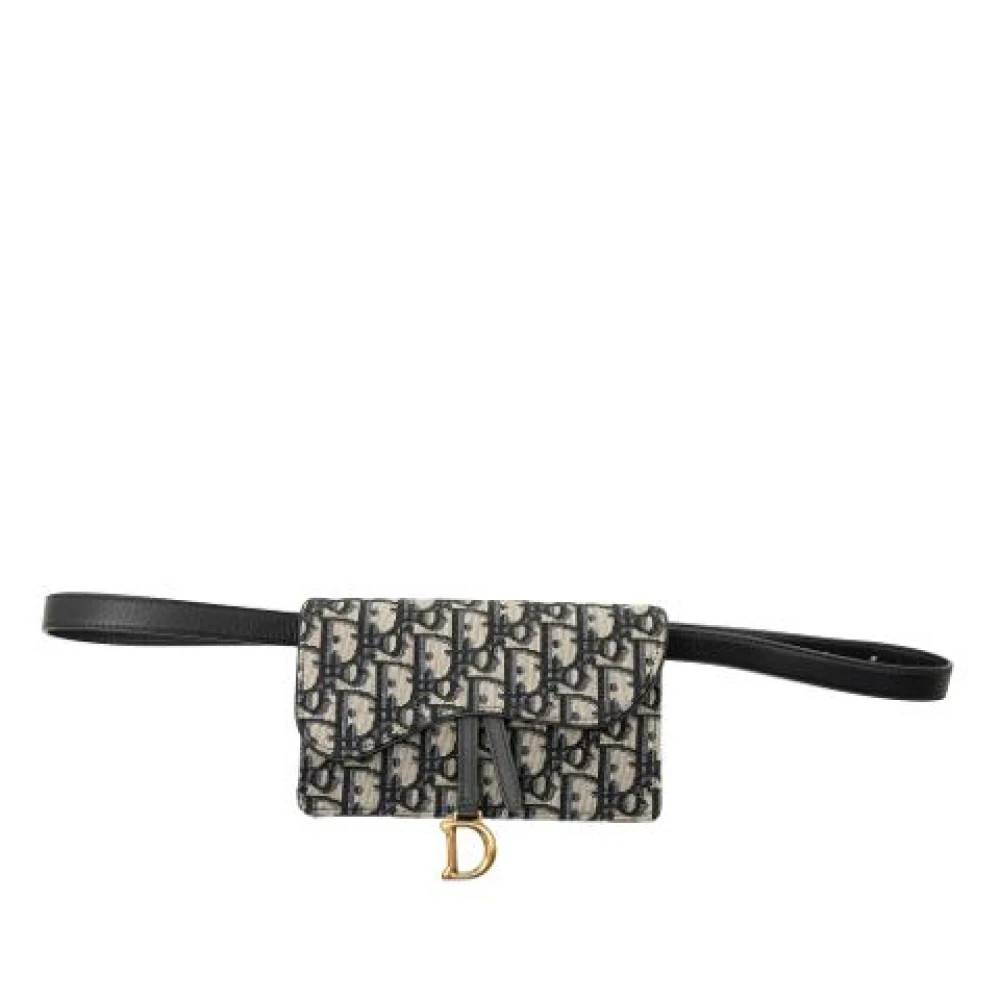 Dior Vintage Pre-owned Canvas Bumbag - Vintage - Dame - Blå - ONE SIZE - Uld