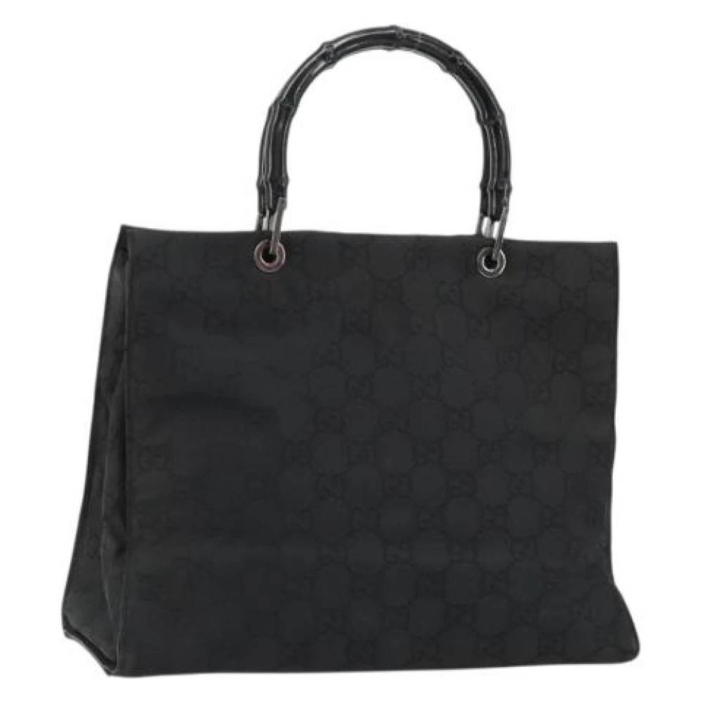 Gucci Vintage Pre-owned Canvas Handbag - Vintage - unisex - Sort - ONE SIZE - Uld