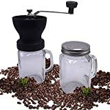 Coffee grinder + 2 glass jars (Coffee grinder). Special ceramic blades for better grinding. Exclusive design, elegant and easy to use.